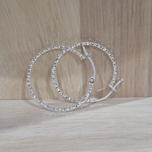 Elegant Silver Hoop Earrings